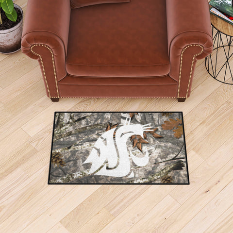 Washington State Cougars Camo Starter Mat Accent Rug - 19in. x 30in.