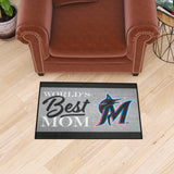 Miami Marlins World's Best Mom Starter Mat Accent Rug - 19in. x 30in.