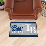 Tampa Bay Rays World's Best Mom Starter Mat Accent Rug - 19in. x 30in.