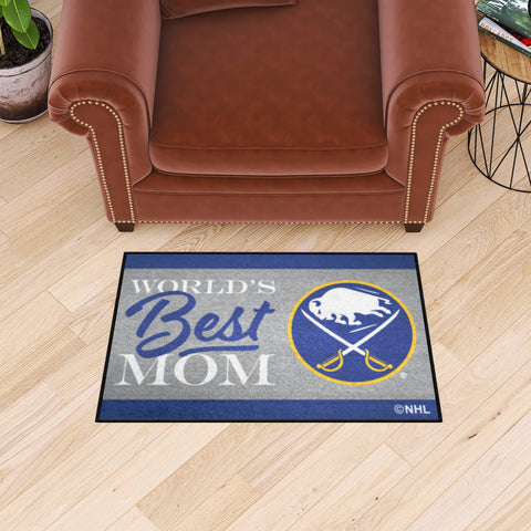 Buffalo Sabres World's Best Mom Starter Mat Accent Rug - 19in. x 30in.