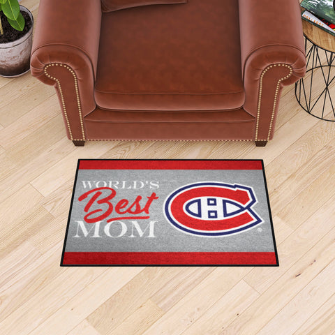 Montreal Canadiens World's Best Mom Starter Mat Accent Rug - 19in. x 30in.