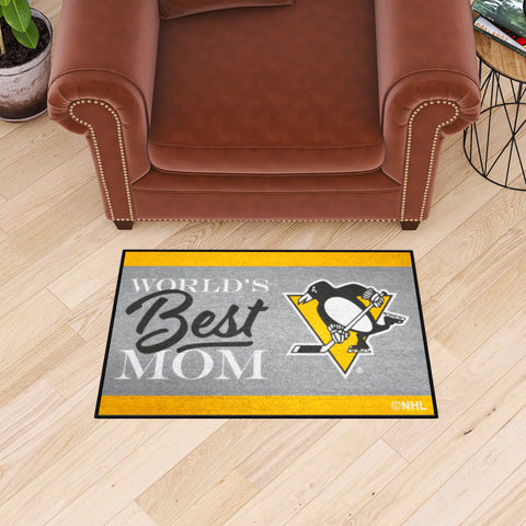 Pittsburgh Penguins World's Best Mom Starter Mat Accent Rug - 19in. x 30in.