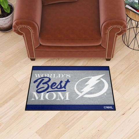 Tampa Bay Lightning World's Best Mom Starter Mat Accent Rug - 19in. x 30in.