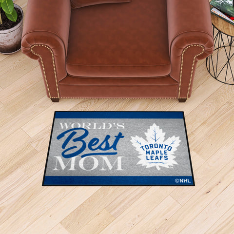 Toronto Maple Leafs World's Best Mom Starter Mat Accent Rug - 19in. x 30in.