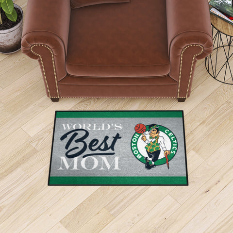 Boston Celtics World's Best Mom Starter Mat Accent Rug - 19in. x 30in.