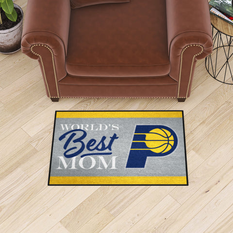 Indiana Pacers World's Best Mom Starter Mat Accent Rug - 19in. x 30in.