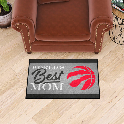 Toronto Raptors World's Best Mom Starter Mat Accent Rug - 19in. x 30in.