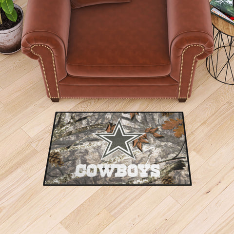 Dallas Cowboys Camo Starter Mat Accent Rug - 19in. x 30in.