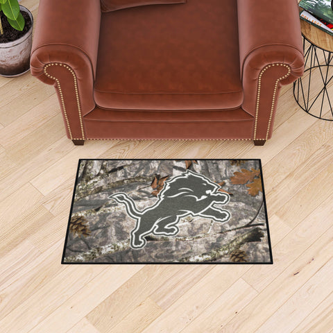 Detroit Lions Camo Starter Mat Accent Rug - 19in. x 30in.