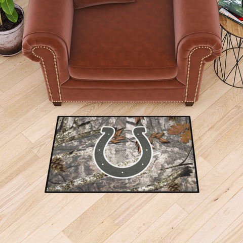 Indianapolis Colts Camo Starter Mat Accent Rug - 19in. x 30in.