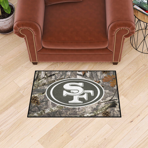 San Francisco 49ers Camo Starter Mat Accent Rug - 19in. x 30in.