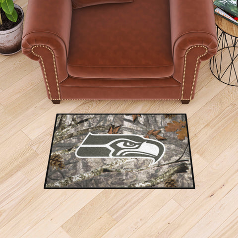 Seattle Seahawks Camo Starter Mat Accent Rug - 19in. x 30in.