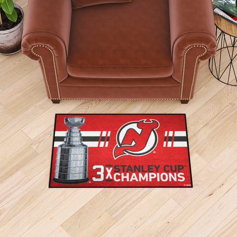 New Jersey Devils Dynasty Starter Mat Accent Rug - 19in. x 30in.