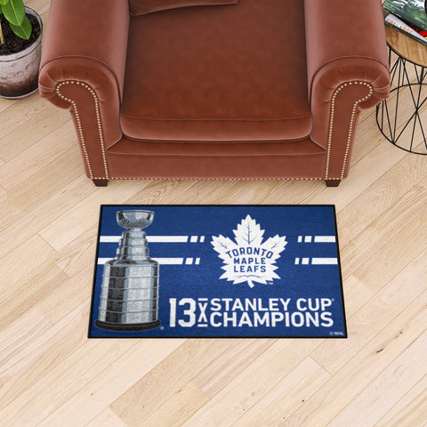Toronto Maple Leafs Dynasty Starter Mat Accent Rug - 19in. x 30in.