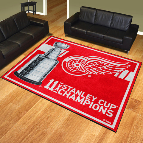 Detroit Red Wings Dynasty 8ft. x 10ft. Plush Area Rug