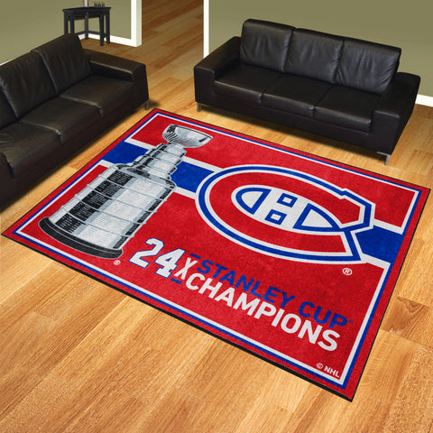 Montreal Canadiens Dynasty 8ft. x 10ft. Plush Area Rug