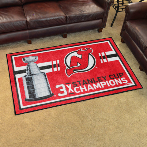 New Jersey Devils Dynasty 4ft. x 6ft. Plush Area Rug