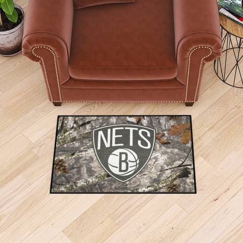 Brooklyn Nets Camo Starter Mat Accent Rug - 19in. x 30in.
