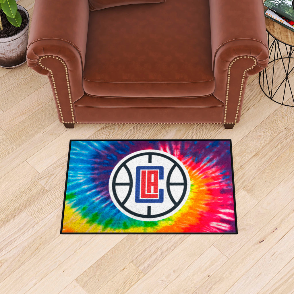 Los Angeles Clippers Tie Dye Starter Mat Accent Rug - 19in. x 30in.