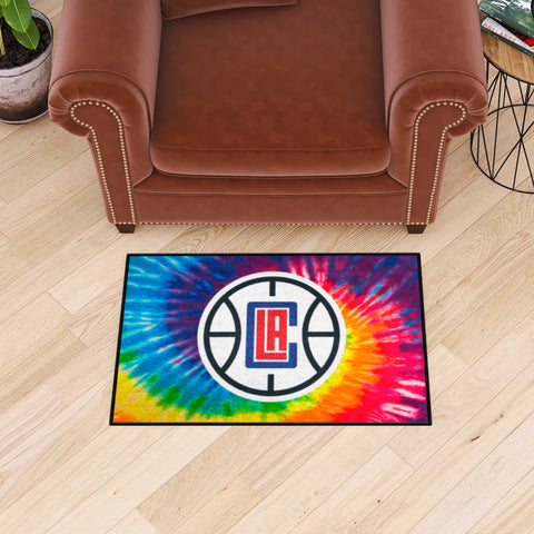 Los Angeles Clippers Tie Dye Starter Mat Accent Rug - 19in. x 30in.