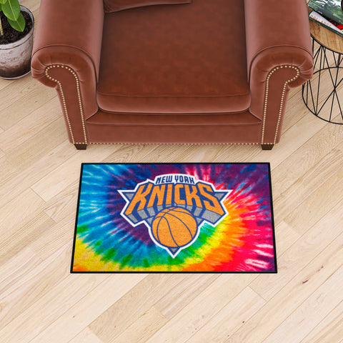 New York Knicks Tie Dye Starter Mat Accent Rug - 19in. x 30in.
