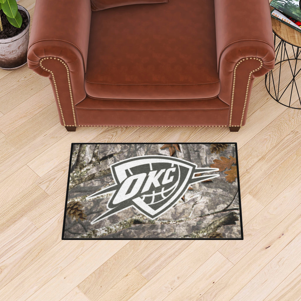 Oklahoma City Thunder Camo Starter Mat Accent Rug - 19in. x 30in.