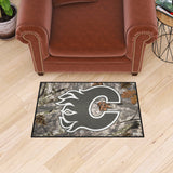Calgary Flames Camo Starter Mat Accent Rug - 19in. x 30in.