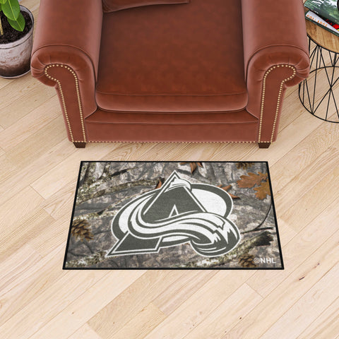 Colorado Avalanche Camo Starter Mat Accent Rug - 19in. x 30in.