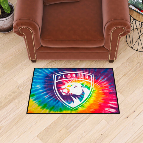 Florida Panthers Tie Dye Starter Mat Accent Rug - 19in. x 30in.