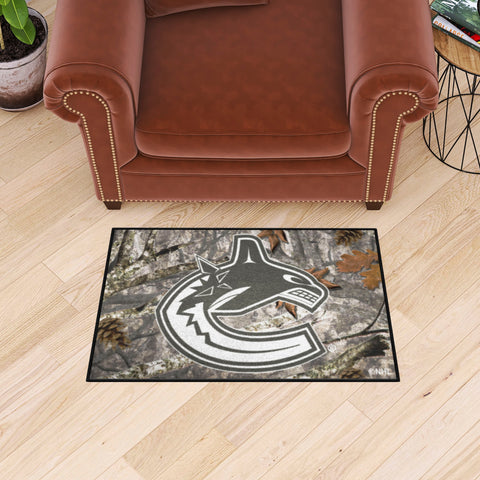 Vancouver Canucks Camo Starter Mat Accent Rug - 19in. x 30in.
