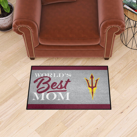 Arizona State Sun Devils World's Best Mom Starter Mat Accent Rug - 19in. x 30in.