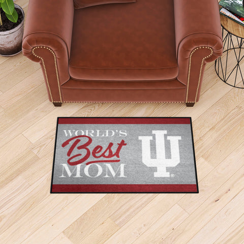 Indiana Hooisers World's Best Mom Starter Mat Accent Rug - 19in. x 30in.