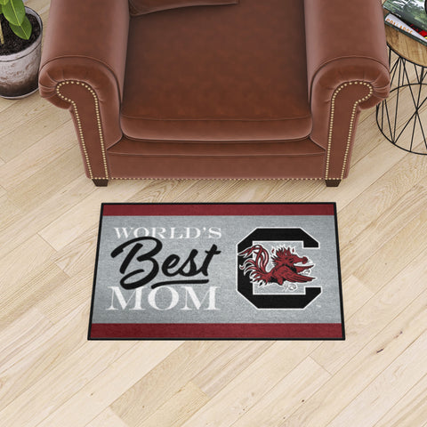 South Carolina Gamecocks World's Best Mom Starter Mat Accent Rug - 19in. x 30in.