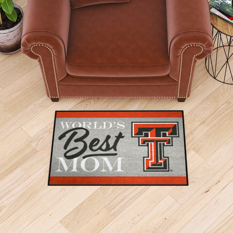 Texas Tech Red Raiders World's Best Mom Starter Mat Accent Rug - 19in. x 30in.