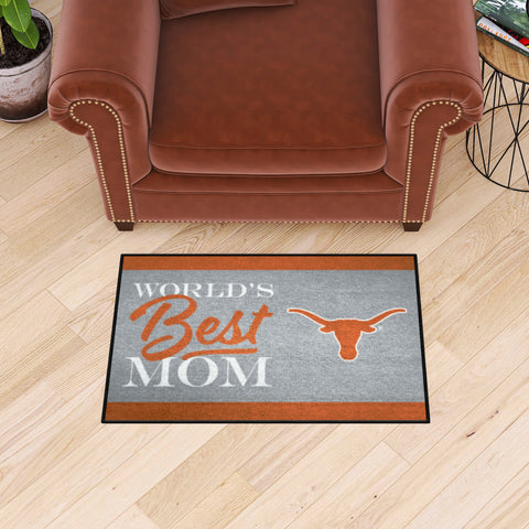 Texas Longhorns World's Best Mom Starter Mat Accent Rug - 19in. x 30in.