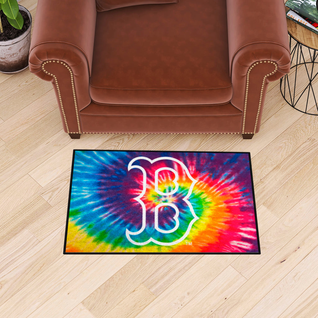Boston Red Sox Tie Dye Starter Mat Accent Rug - 19in. x 30in.