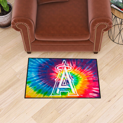 Los Angeles Angels Tie Dye Starter Mat Accent Rug - 19in. x 30in.