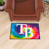 Tampa Bay Rays Tie Dye Starter Mat Accent Rug - 19in. x 30in.