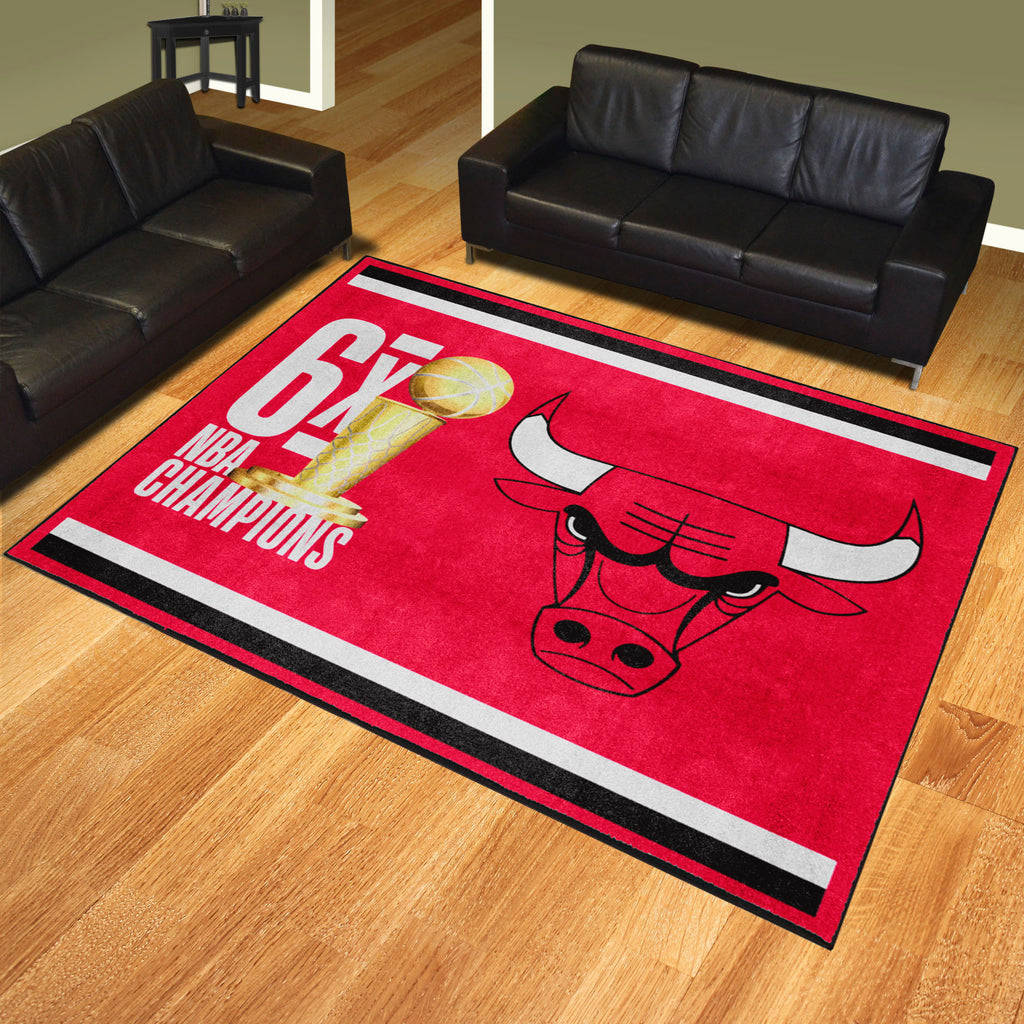 Chicago Bulls Dynasty 8ft. x 10ft. Plush Area Rug
