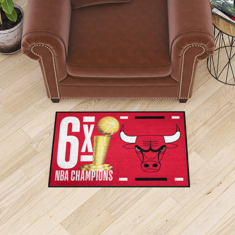 Chicago Bulls Dynasty Starter Mat Accent Rug - 19in. x 30in.