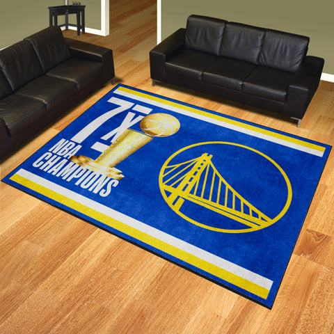 Golden State Warriors Dynasty 8ft. x 10ft. Plush Area Rug