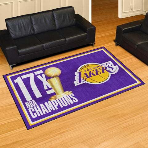 Los Angeles Lakers Dynasty 5ft. x 8ft. Plush Area Rug