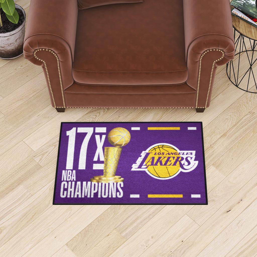 Los Angeles Lakers Dynasty Starter Mat Accent Rug - 19in. x 30in.