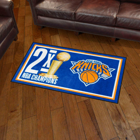 New York Knicks Dynasty 3ft. x 5ft. Plush Area Rug