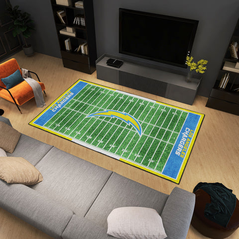 Los Angeles Chargers 6 ft. x 10 ft. Plush Area Rug