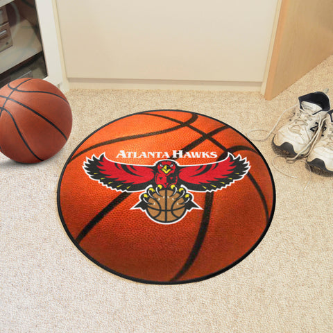 NBA Retro Atlanta Hawks Basketball Rug - 27in. Diameter