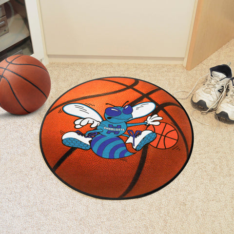 NBA Retro Charlotte Hornets Basketball Rug - 27in. Diameter
