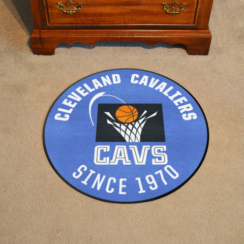 NBA Retro Cleveland Cavaliers Roundel Rug - 27in. Diameter