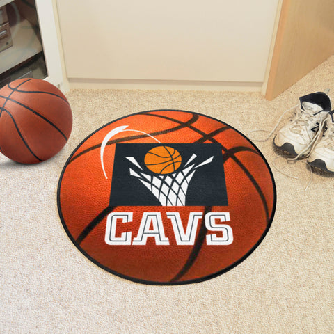 NBA Retro Cleveland Cavaliers Basketball Rug - 27in. Diameter