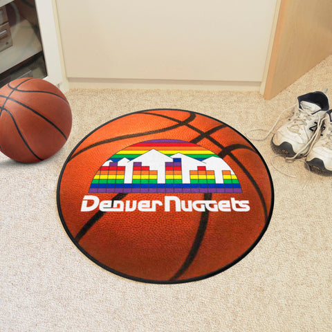 NBA Retro Denver Nuggets Basketball Rug - 27in. Diameter